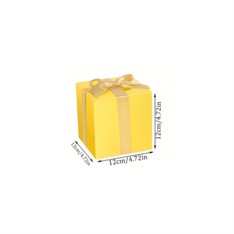Golden Square Gift Packaging Boxes for Cosmetics and Perfume